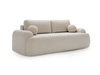 Sofa mit Schlaffunktion und Bettkasten Aurio Creme