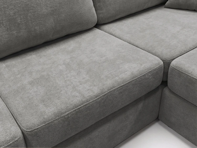 Ecksofa L-Form fürs Wohnzimmer Nesto Rechts Grau