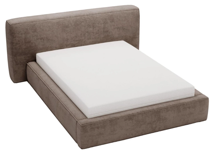 Polsterbett mit Bettkasten und Lattenrost 180x200 Monza Braun