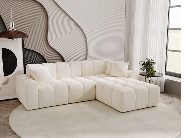 Ecksofa L-Form Rechts Moderne Ecksofa Colombo Creme