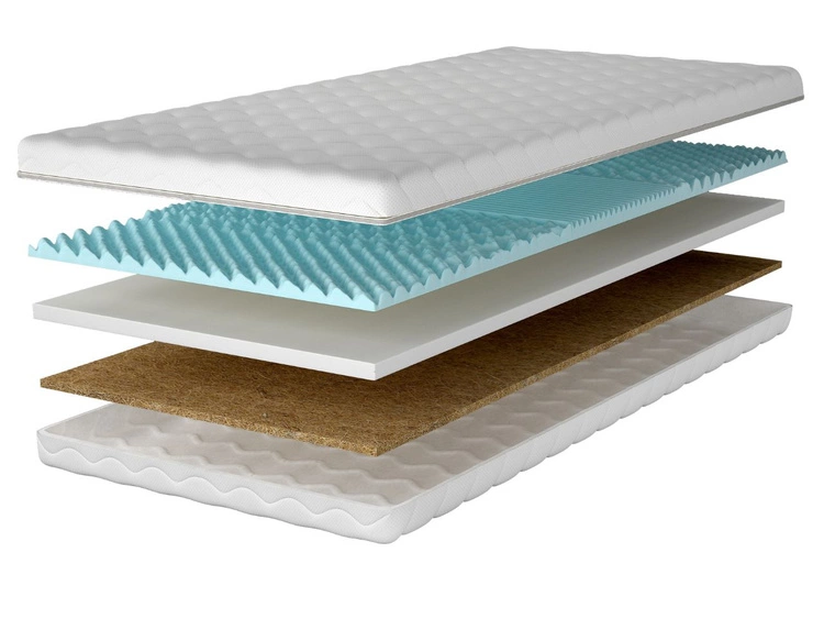 Schaumstoffmatratze mit profilierter Schaumlage und Kokosmatte Sena 80x200