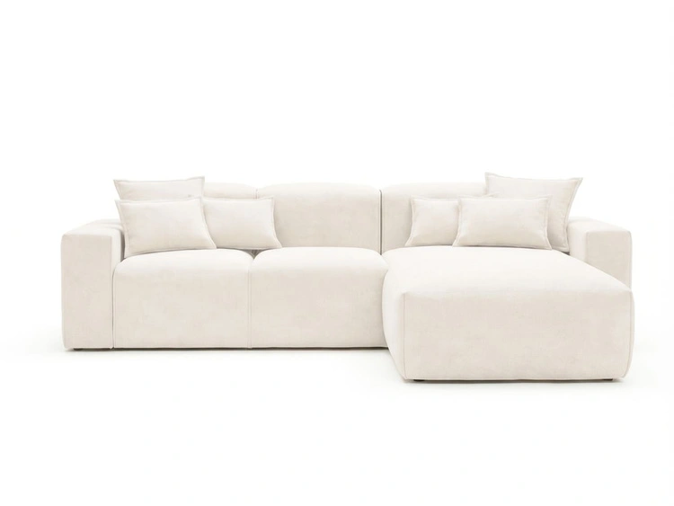 Ecksofa L-Form Rechts Moderne Ecksofa Leni Creme