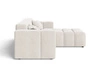 Ecksofa L-Form Rechts Moderne Ecksofa Loopo Creme