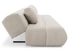 Schlafsofa mit verstellbarer Rückenlehne, Schlaffunktion und Bettkasten Figo Beige