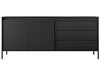 Kommode mit Türen und Schubladen 187 cm Sorano Schwarz