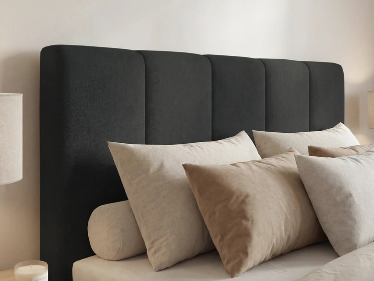 Boxspringbett mit Bettkasten 140x200 Vendi Schwarz