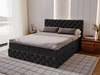 Boxspringbett mit Bettkasten 160x200 Canolo Schwarz
