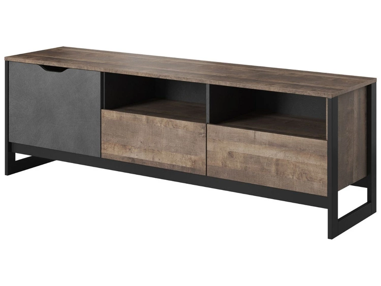 TV-Lowboard mit Schubladen und Türen Denis Dunkelbraun