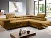 Ecksofa L-Form Rechts mit Schlaffunktion und Bettkasten Solam L Gelb