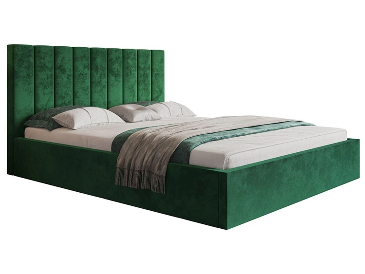 Polsterbett mit Bettkasten und Lattenrost 180x200 Sesto Grün
