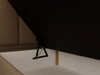 Boxspringbett mit Bettkasten 200x200 Bouclé-Stoff Cloud Braun