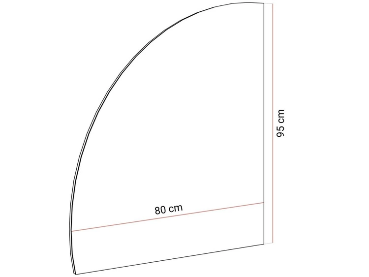 Hängespiegel linksseitig mit LED-Beleuchtung Clarette
