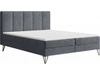 Boxspringbett mit Bettkasten 120x200 Vendi grau
