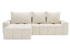 Ecksofa L-Form mit Schlaffunktion und Bettkasten Bresso Creme