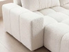 Ecksofa L-Form mit Schlaffunktion und Bettkasten Bresso Creme