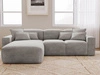 Ecksofa L-Form Links Moderne Ecksofa Leni Grau