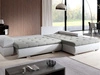 Ecksofa L-Form mit Schlaffunktion und Bettkasten Sonia Beige, Weiß