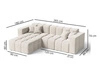 Ecksofa L-Form Links Moderne Ecksofa Loopo Dunkelgrau