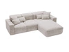 Ecksofa L-Form Rechts Moderne Ecksofa Leni Hellgrau