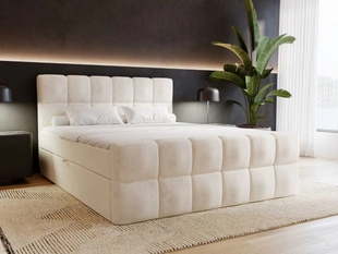 Boxspringbett mit Bettkasten 180x200 Alicante Beige