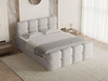 Boxspringbett mit Bettkasten 120x200 Rivon Hellgrau