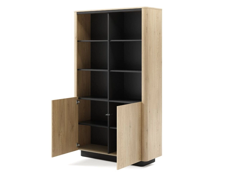 Wohnzimmermöbel-Set Fascino Eiche Cremona, Schwarz