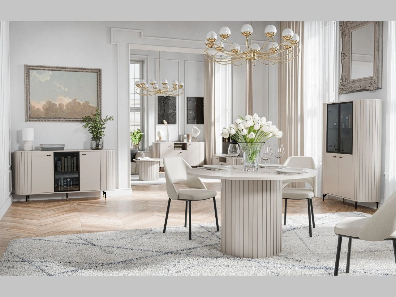 Möbel-Set für Wohnzimmer Soria Kaschmir