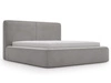 Polsterbett mit Bettkasten und Lattenrost 200x200 Amaro Grau