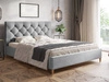 Polsterbett mit Lattenrost 140x200 Tril Grau