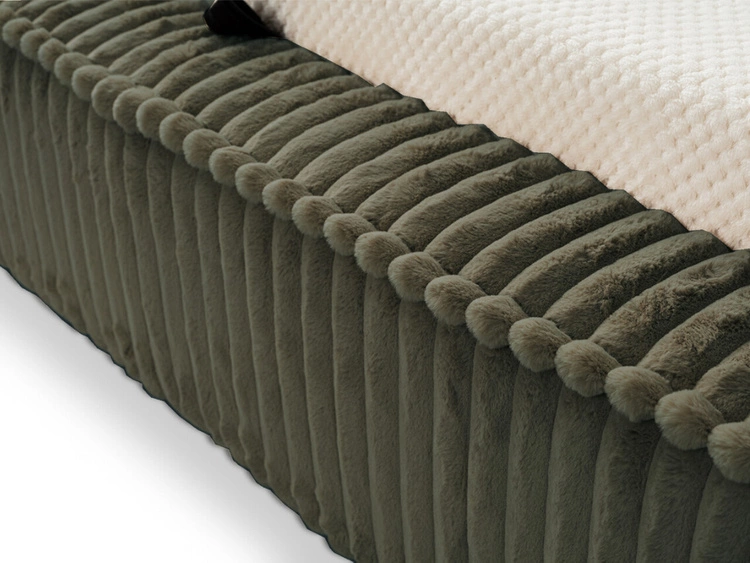 Polsterbett mit Bettkasten und Lattenrost 180x200 Lago Grün