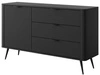 Kommode mit Türe und Schubladen Latina Schwarz