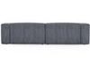 Ecksofa L-Form Links Moderne Cord Ecksofa Landi Grau