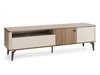 TV-Schrank mit Seitenschränken, 180 cm, Arelis Kaschmir, Royal Nussbaum