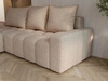 Ecksofa L-Form mit Schlaffunktion und Bettkasten Bresso Beige