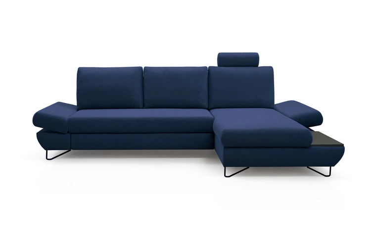 Ecksofa mit Schlaffunktion lexys L Rechts Marineblau