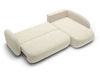 Ecksofa mit Schlaffunktion und Bettkasten Rechts Carino Beige