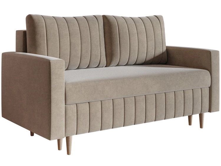 Schlafsofa mit Bettfunktion und Bettkasten Castelo Beige