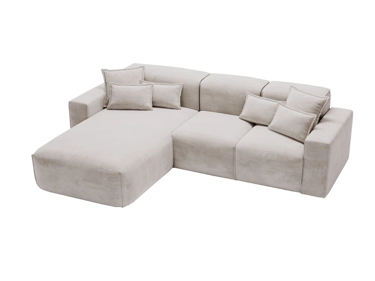 Ecksofa L-Form Links Moderne Ecksofa Leni Hellgrau