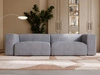Sofa Moderne Cord Sofa für Wohnzimmer Landi Grau