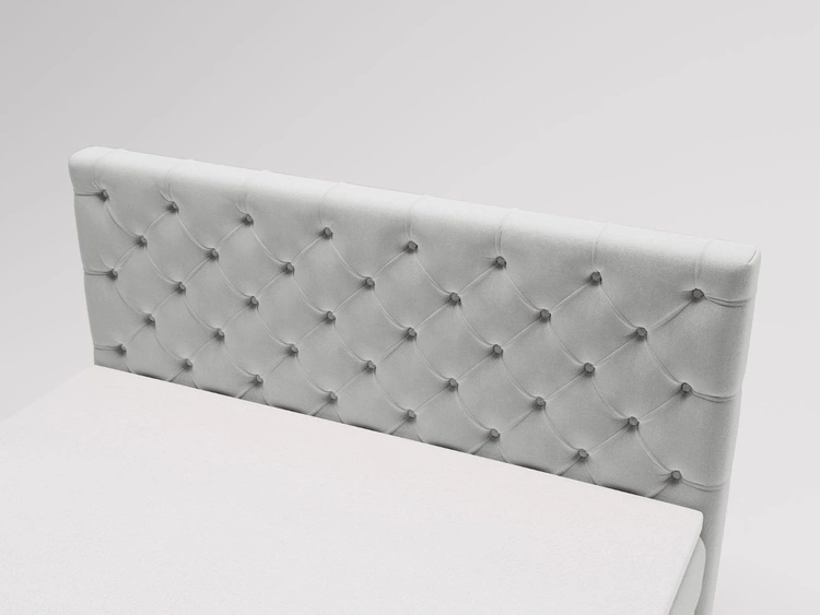 Boxspringbett mit Bettkasten 180x200 Montego Hellgrau