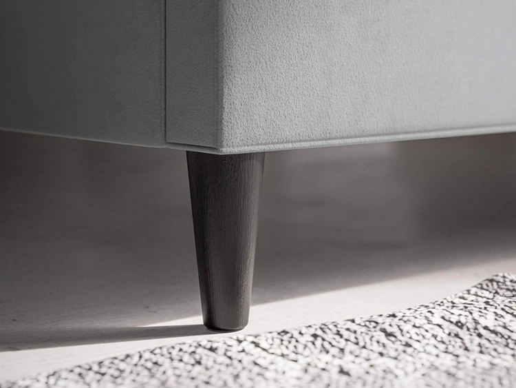 Polsterbett mit Lattenrost 140x200 Luxe Dunkelblau