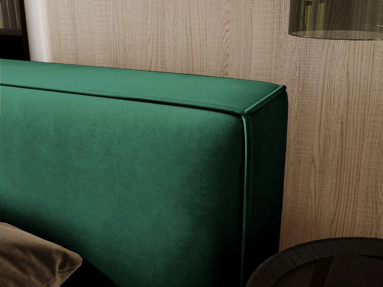 Polsterbett mit Bettkasten und Lattenrost 140x200 Mali Grün