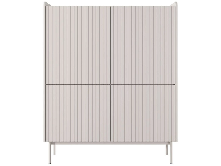 Türkommode Abios Beige, Scandi Eiche