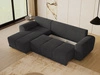 Ecksofa L-Form mit Schlaffunktion und Bettkasten Monti Links Anthrazit