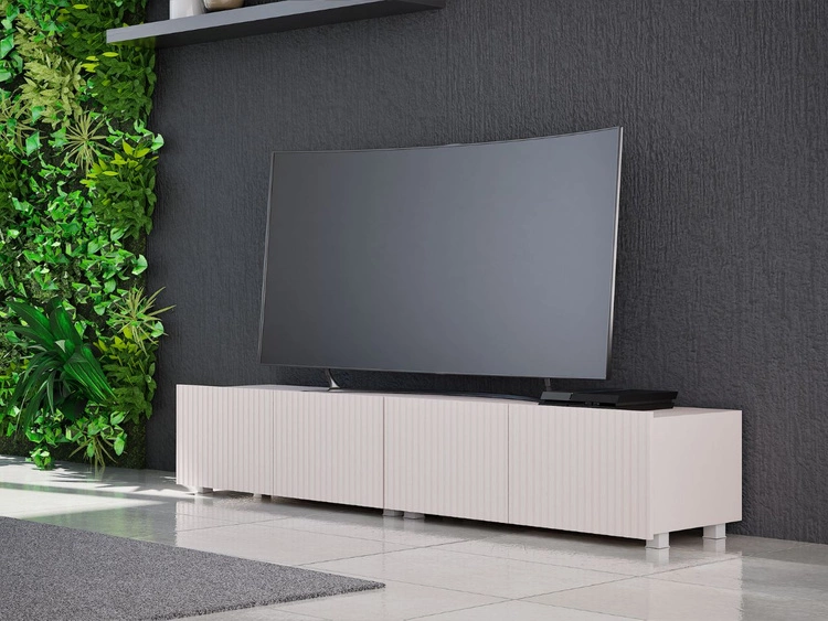 Set mit zwei TV-Lowboard mit Türen 100 cm Kioto Cashmere