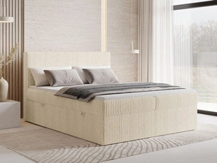 Boxspringbett mit Bettkasten 200X200 Brisa Beige