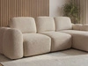 Ecksofa L-Form mit Schlaffunktion und Bettkasten Avelin Rechts Beige