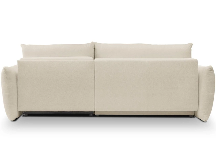 Ecksofa L-Form mit Schlaffunktion und Bettkasten Bene Beige