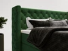 Boxspringbett mit Bettkasten 140x200 Lion Grün