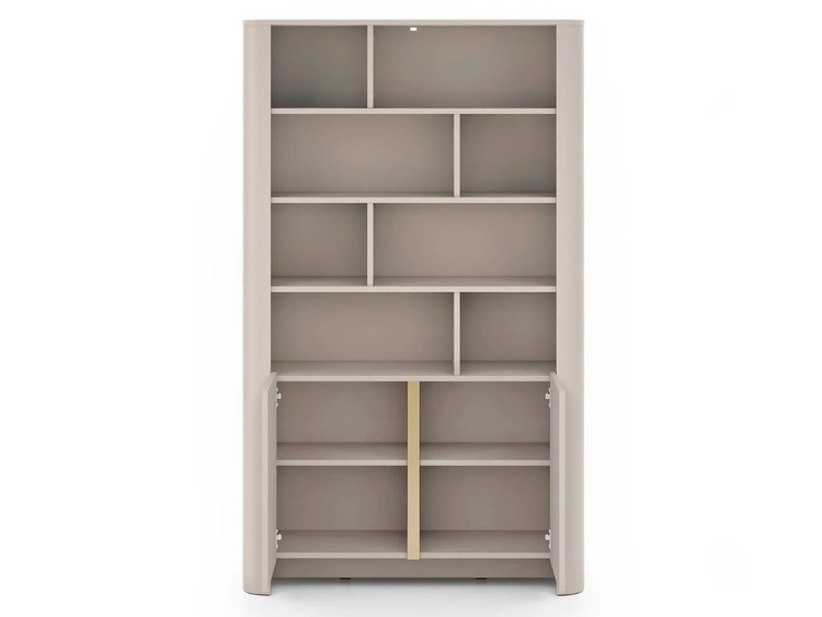 Eine Wohnzimmermöbelgarnitur mit goldener Zierleiste Brillo Kaschmir